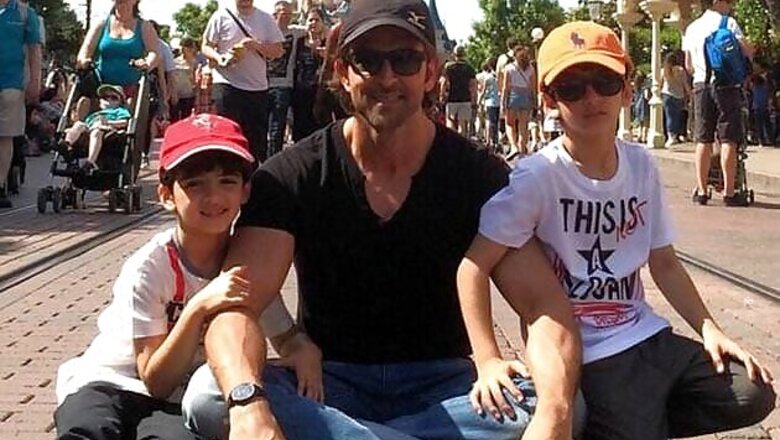 Snapshot: Dad Hrithik Roshan holidays in Disneyland with sons