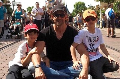 Snapshot: Dad Hrithik Roshan holidays in Disneyland with sons