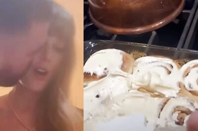 Travis Kelce Kisses Taylor Swift As She Cooks In Fortnight BTS Video