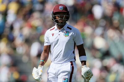 AUS vs WI, 2nd Test: Kavem Hodge Deflects Ball Using Abdominal Region as Windies Build on Lead Over Australia | WATCH