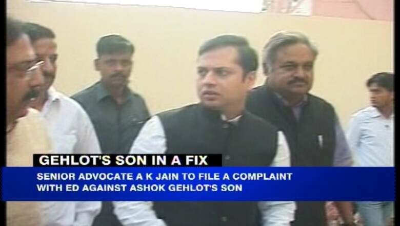Complaint to be filed with ED against Ashok Gehlot's son over alleged money laundering