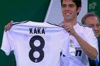 Football hero Kaka introduced to Real fans
