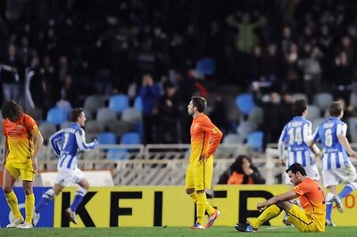 10-man Barcelona lose 3-2 at Real Sociedad