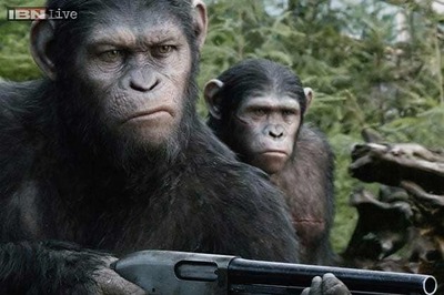 'Apes' rules North American box office for second straight weekend