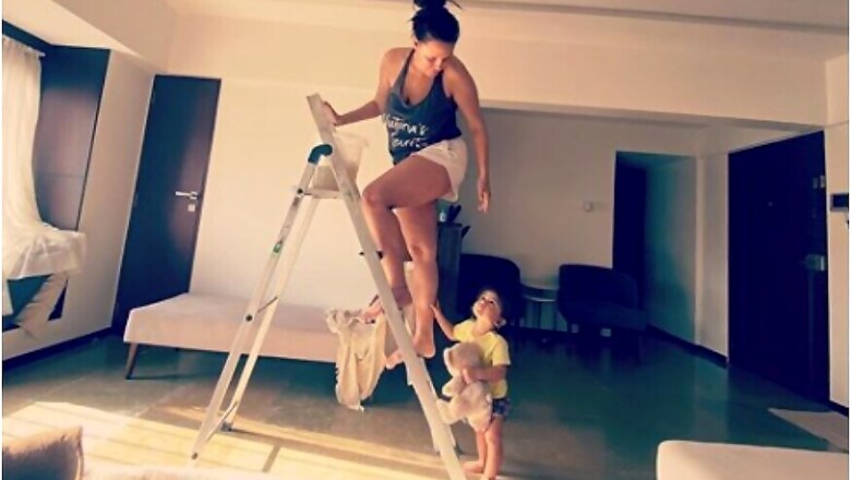 Here's How 1.5 Years Old Mehr is Watching Over Her Mother Neha Dhupia