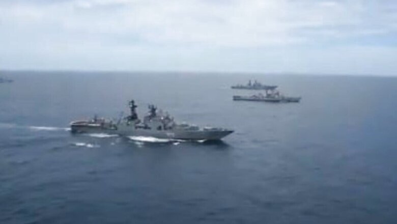 Indian and Russian Navies Begin Two-day Mega Military Exercise in Bay of Bengal