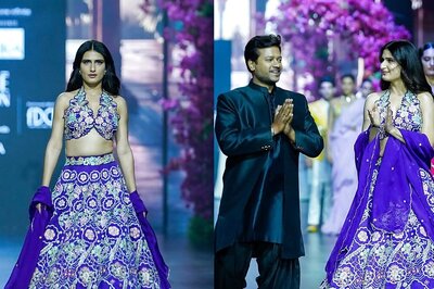 Fatima Sana Shaikh Is Pure Bliss In A Purple Floral Lehenga At The Lakme Fashion Week x FDCI Day 4