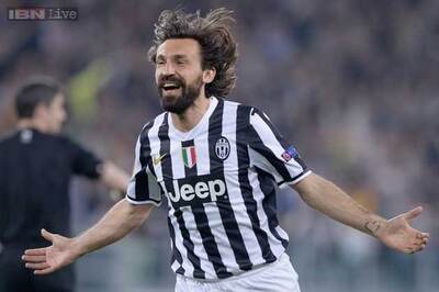 Andrea Pirlo out a month with bruised hip