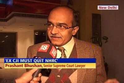 Balakrishnan should quit as NHRC chief: Bhushan