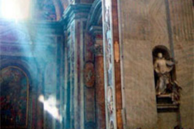 'Ghost figure' seen flying over Pope