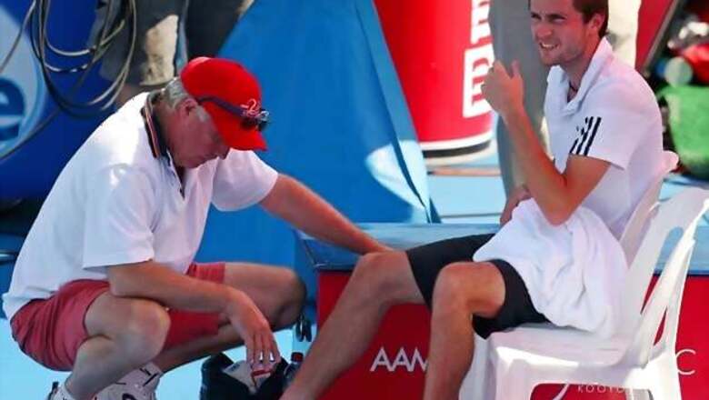 Gilles Simon injures ankle, in doubt for Australian Open