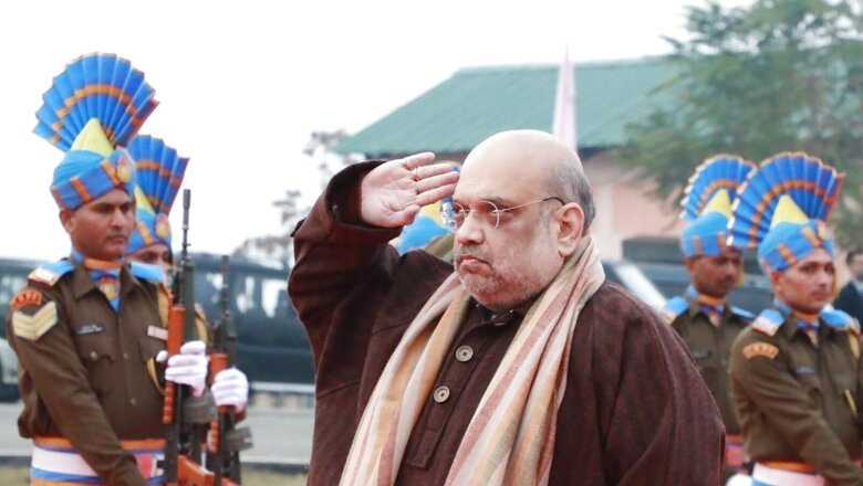 Amit Shah Pays Tribute to Jawans Killed in 2019 Pulwama Attack After Spending Night at CRPF Camp