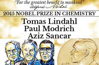 Nobel Prize in Chemistry 2015 awarded to Tomas Lindahl, Paul Modrich and Aziz Sancar