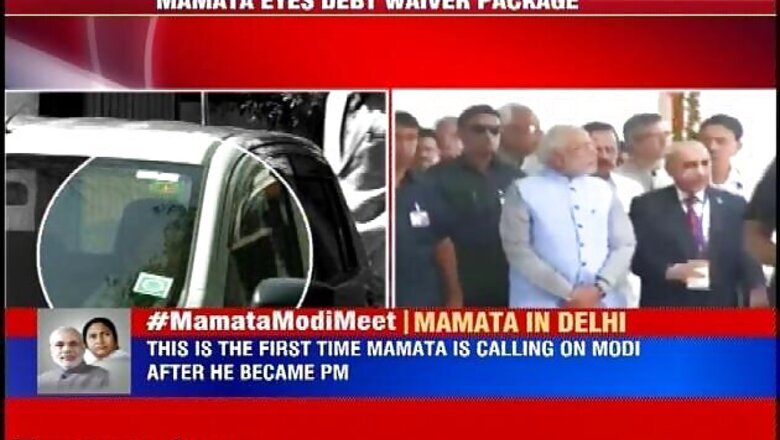 West Bengal CM Mamata meets PM Modi, demands relief from paying of interest on debts
