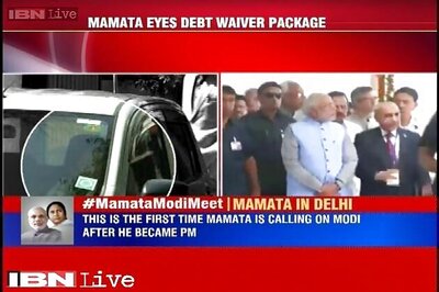 West Bengal CM Mamata meets PM Modi, demands relief from paying of interest on debts
