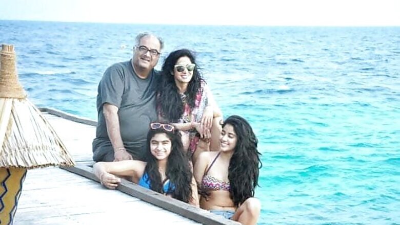 Sridevi tweets picture of her gorgeous daughters on family vacation