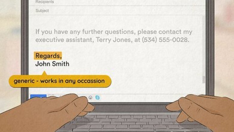 How to Close a Business Email