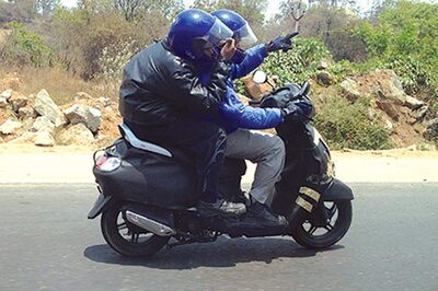Spotted: TVS' new scooter out on a test ride in Chennai