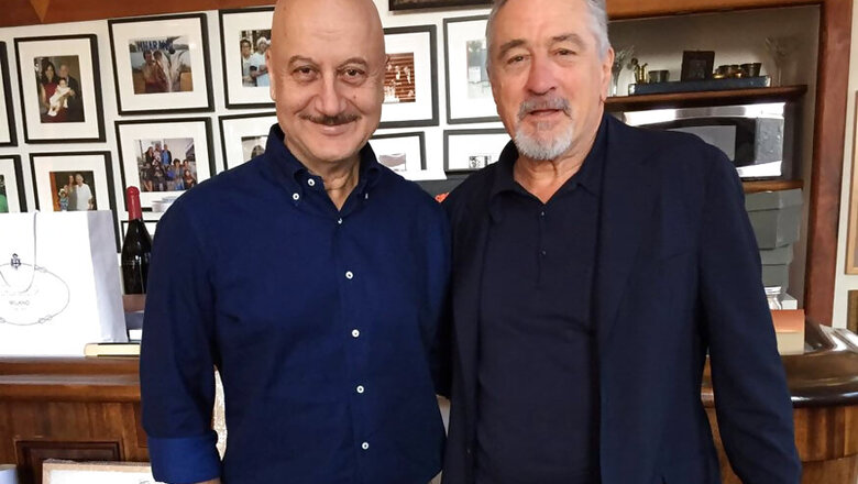 Anupam Kher Meets Robert De Niro in New York