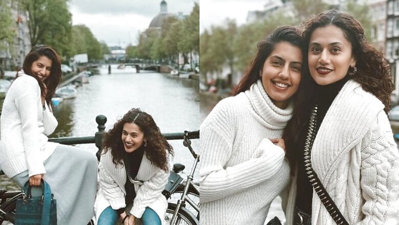 Taapsee Pannu’s Amsterdam Trip Is All About ‘Canal, Cycling And Sibling’; Shares Beautiful Photos