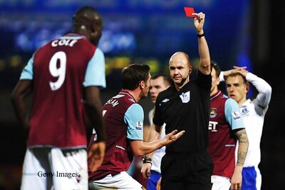 Red cards rescinded for West Ham's Cole and Everton's Gibson