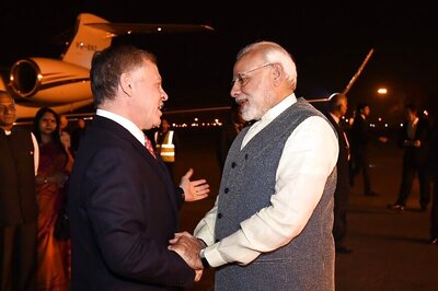 Jordan King Arrives on 3-day Visit; PM Narendra Modi Receives Him at Airport