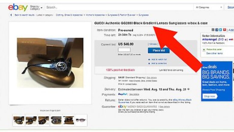 How to Avoid Purchasing Faux Designer Sunglasses at eBay