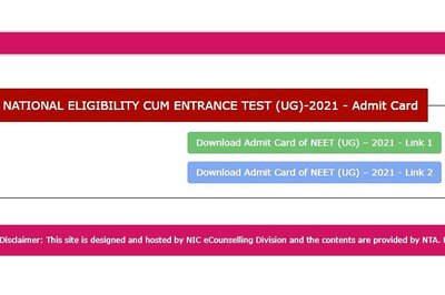 NEET Admit Card 2021 Released at ntaneet.nic.in: Steps to Download, What to Check in Hall Ticket