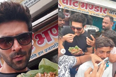 Kartik Aaryan Enjoys Local Street Chaat In Orchha Amid Bhool Bhulaiyaa 3 Shoot; See Photos