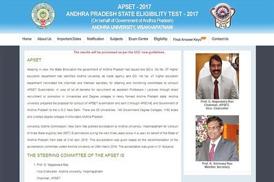 APSET Final Answer Keys 2017 Released on apset.net.in