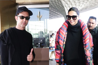 Deepika Padukone, Hrithik Roshan Keep It Casual in Black as They Jet Off for Fighter Shoot
