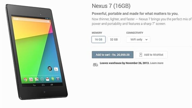 Google's new Nexus 7 launched in India, available on Play Store at Rs 20,999 onwards