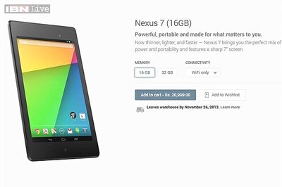 Google's new Nexus 7 launched in India, available on Play Store at Rs 20,999 onwards