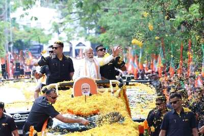 PM Modi Holds Massive Road Show for 2nd Day in Bengaluru Amid Fanfare