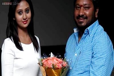 Kannada filmmaker R Chandru gets emotional during the audio launch of his upcoming film 'Male'