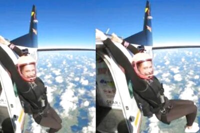 Watch: Woman Performs Crunches Mid-Air While Skydiving, Netizens Amazed