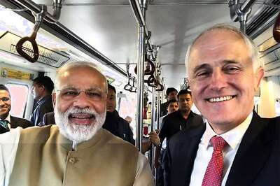 Narendra Modi and Australian PM Malcolm Turnbull Ride the Delhi Metro