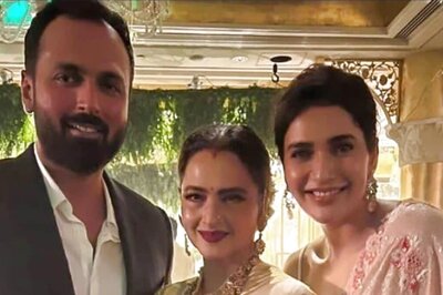 Karishma Tanna and Her Husband Varun Bangera Are All Smiles As They Meet Rekha; Check Pic