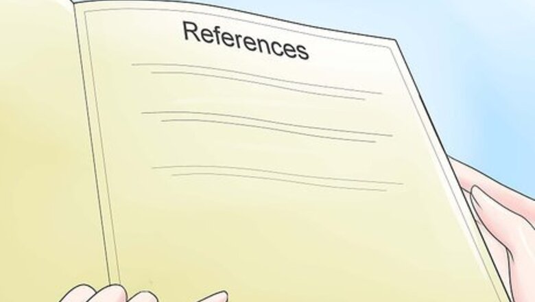 How to List References