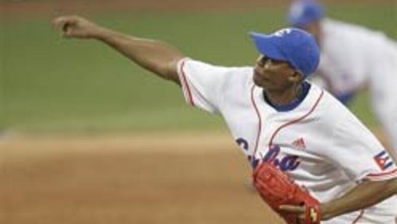 US accuse Cuba of dirty tricks as batter hospitalised