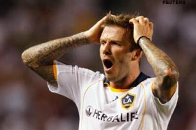David Beckham accused of on-field strangling