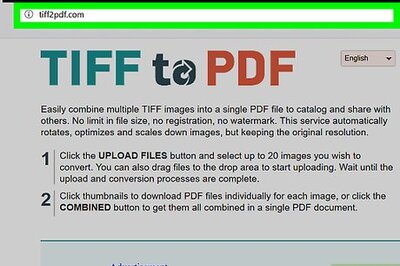 How to Convert TIFF to PDF
