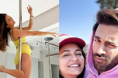 Kriti Kharbanda Strikes Stunning Pose While Peforming Pole Dance, BF Pulkit Samrat Says ‘Wow’