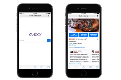 Yahoo's redesigned 'Google-inspired' mobile search is here