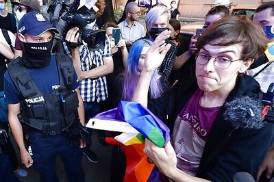 LGBT protesters decry rising homophobia, arrests in Poland
