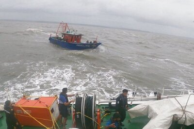 Navy Deploys Warships to Rescue Over 400 Crew Onboard Two Barges Adrift off Mumbai Coast
