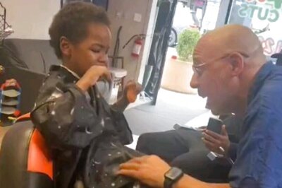 Barber Calmly Giving Haircut To Child With Special Needs Deserves Applause