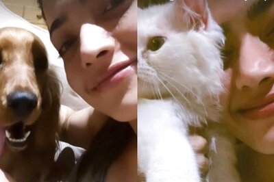 Rashmika Mandanna Shares Adorable Selfies With Pets Aura and Snow, Check It Out