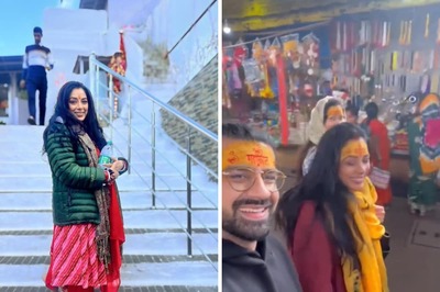 Anupamaa Fame Rupali Ganguly And Aashish Mehrotra Visit Ujjain Temple, Watch