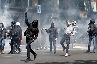 French Riot Police Clash With Youths Protesting Presidential Election